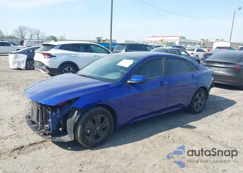 2023 Hyundai Elantra Hybrid Blue из США, поврежденный, VIN KMHLM4AJ2PU063485